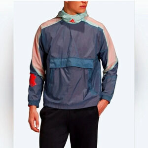 Adidas Legacy Blue ID Volleyball Windbreaker Jacket‎ size 2XL Athletic